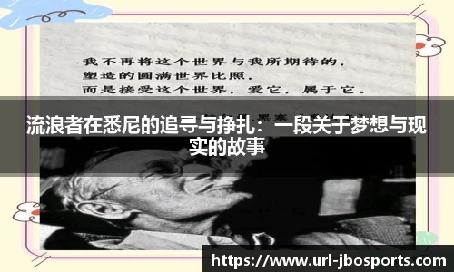 流浪者在悉尼的追寻与挣扎：一段关于梦想与现实的故事